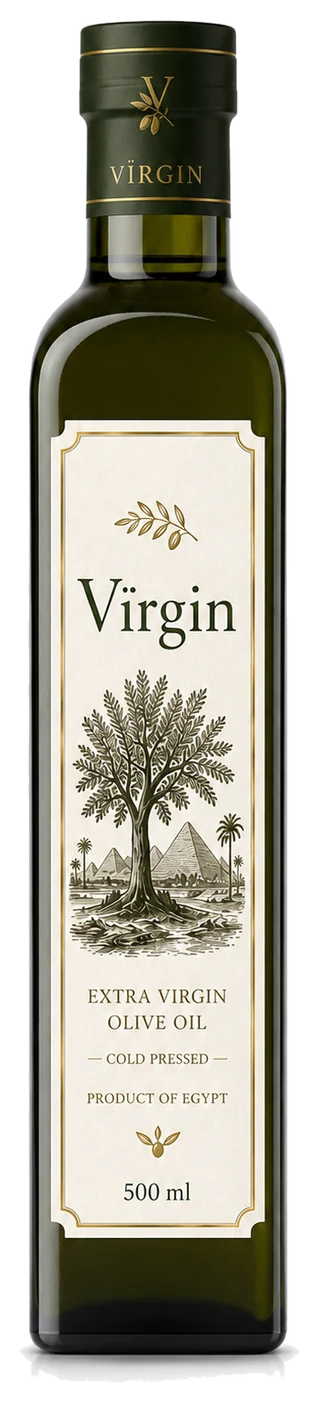 VIRGIN 500 millilitre olive oil bottle